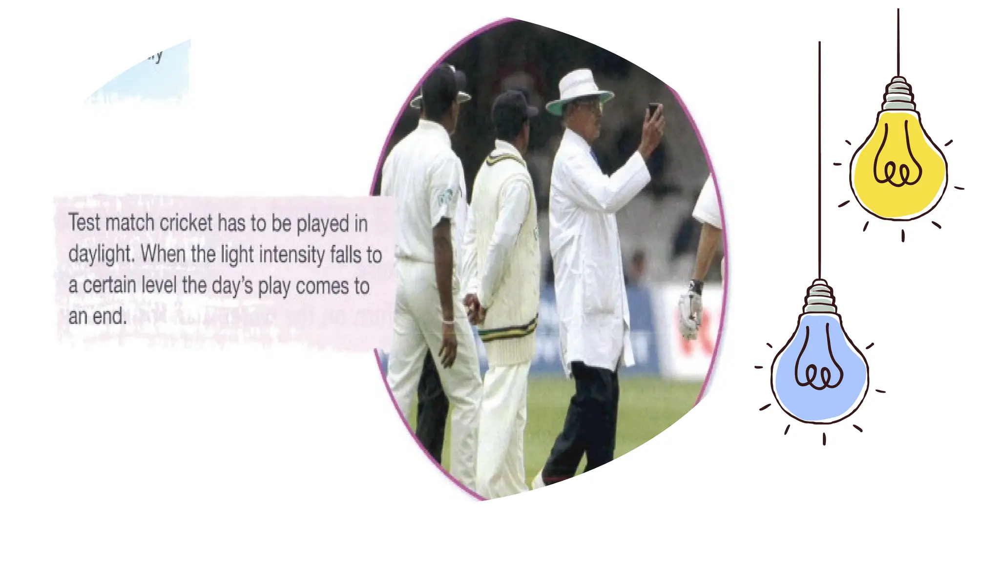 Measuring light intensity with light meter