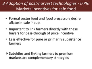 Measuring and mitigating the risk of mycotoxins in maize and dairy products for poor consumers in Kenya