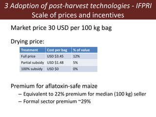 Measuring and mitigating the risk of mycotoxins in maize and dairy products for poor consumers in Kenya
