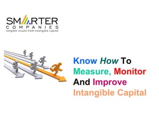 Know How To
Measure, Monitor
And Improve
Intangible Capital
 