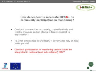 Measuring of carbon stocks