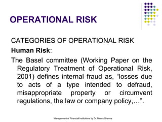 Measuring operational risk | PPT