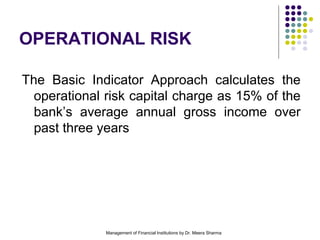 Measuring operational risk | PPT