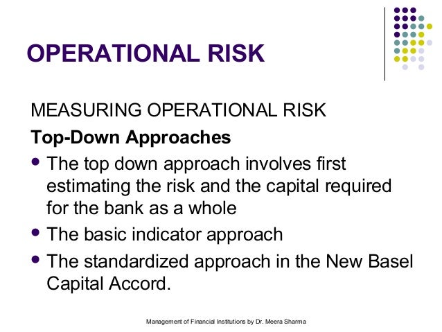 Measuring Operational Risk