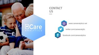 CONTACT
US
www.careanalytics.net
twitter.com/careanalytic
facebook.com/careanalytics
 
