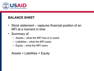 Mfi Performance Measuring performance of microfinance institutions a framework for ...