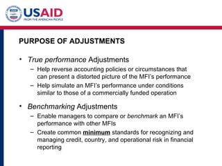 Mfi Performance Measuring performance of microfinance institutions a framework for ...