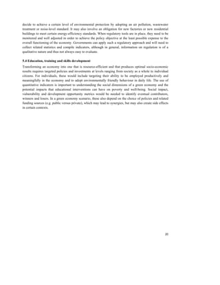 Measuring progress of the green economy | PDF