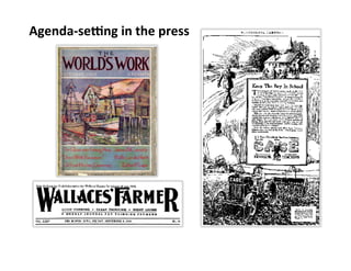 Agenda-­‐secng	
  in	
  the	
  press	
  
 