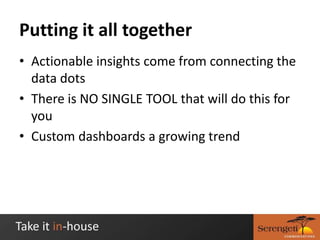 Measuring InfluenceBuzz MonitoringBeyond Buzz MonitoringCustomer source (referrals)Customer Feedback Data (how likely to recommend)Customer surveysSelf-reported referrals and buzzPropagation, relay rates, influencer tracking/scoring