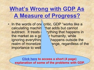 Measuring social and econ development beyond gdp | PPT