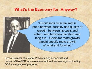 Measuring social and econ development beyond gdp | PPT