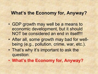 Measuring social and econ development beyond gdp | PPT