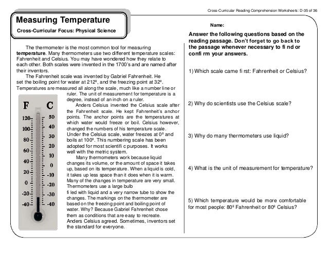 Measuring temperature