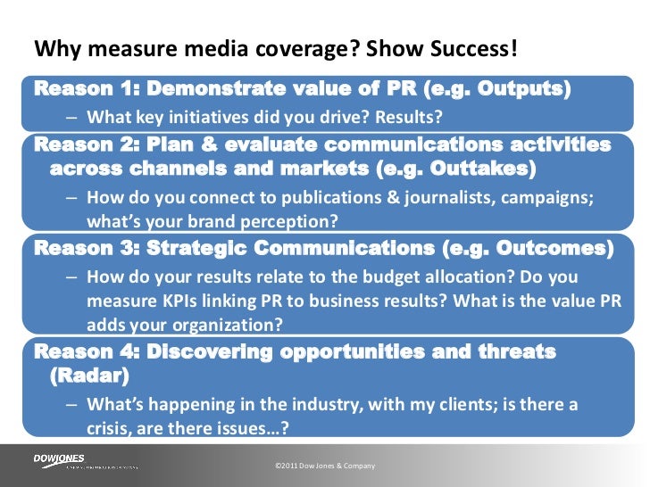 how do you determine or evaluate success
