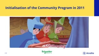 Initialisation of the Community Program in 2011
|10.
 