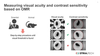 Measuring visual acuity and contrast sensitivity by optomotor reflex in ...