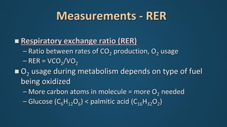 Cardiopulmonary Exercise Testing - VO2 measurement | PPTX