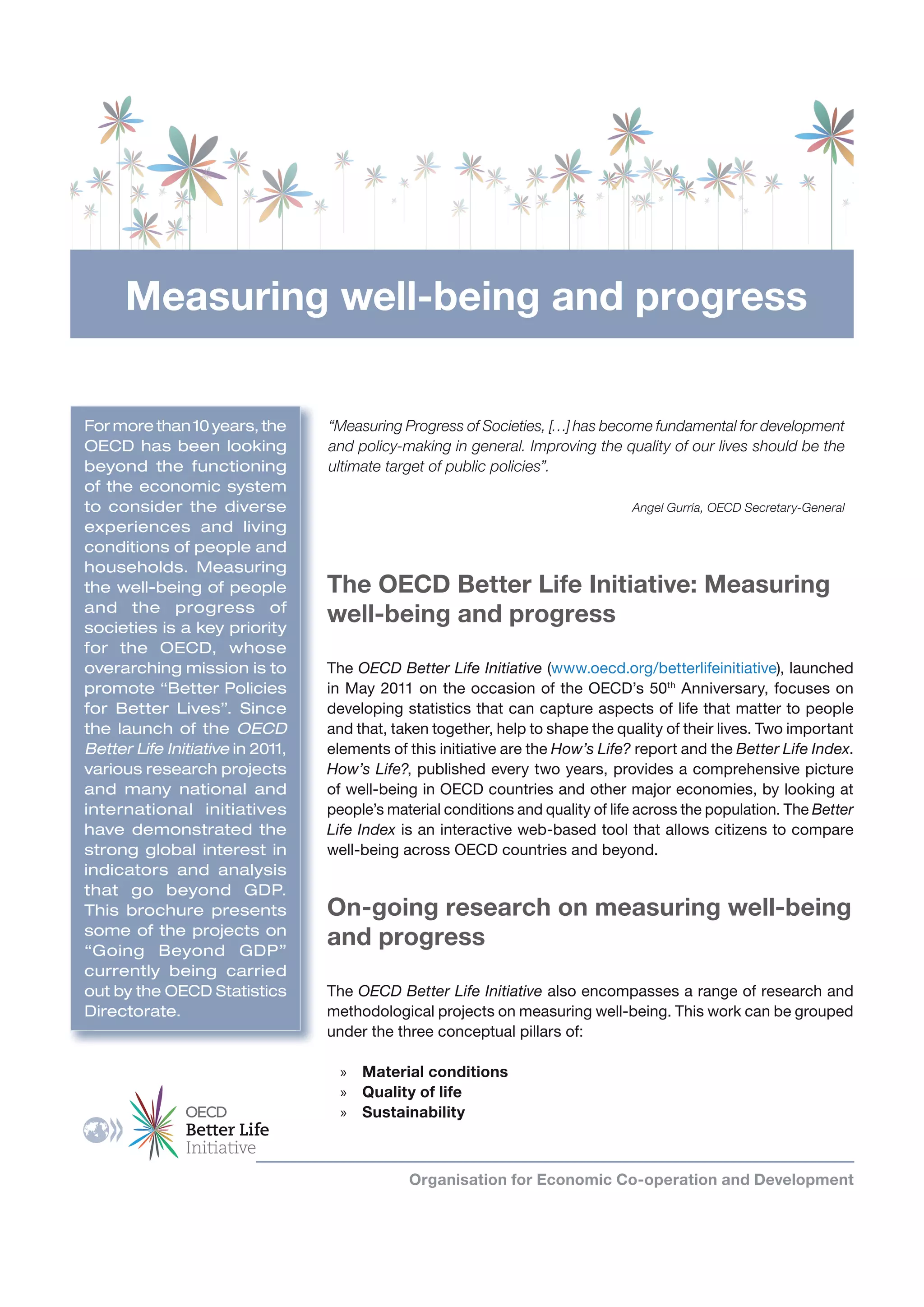 Measuring well being and progress brochure | PDF