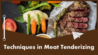 Techniques in Meat Tenderizing
 