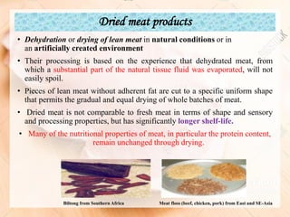 Meat and its functional proprties and basic meat processing procedure ...