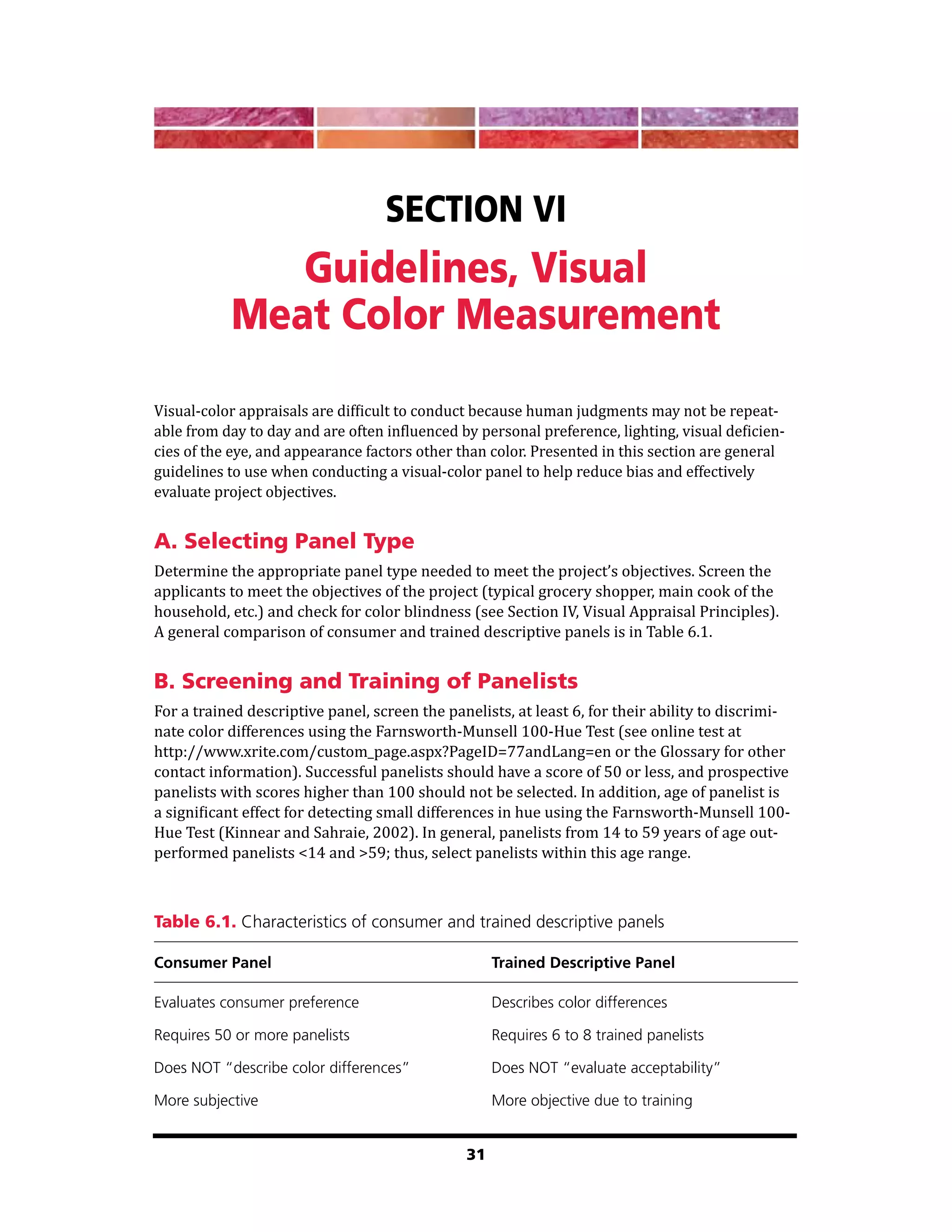 Meat Color Measurment Guidelines | PDF