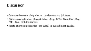 Meat Grading and Quality Testing PRAC.pptx....................... | PPTX