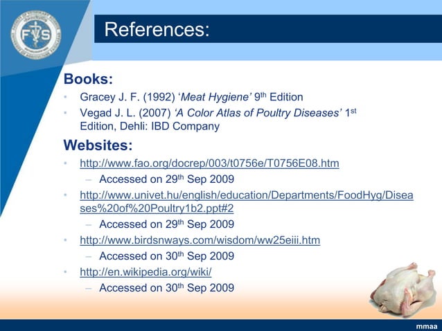 Meat Inspection In Poultry | PPSX