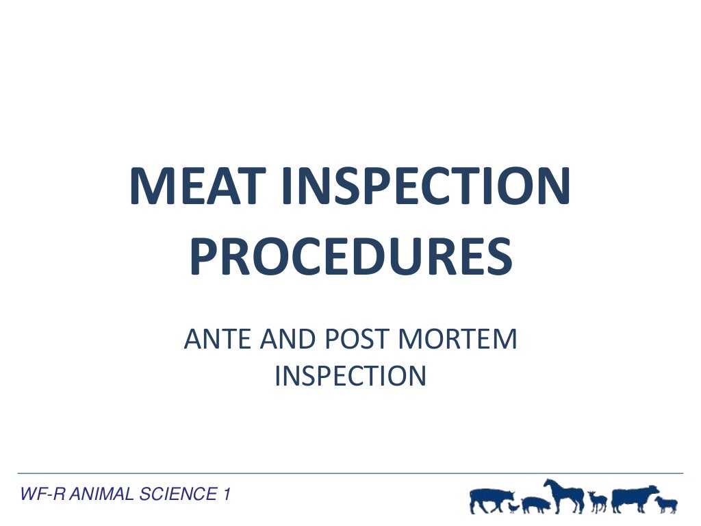 Meat Inspection Procedures