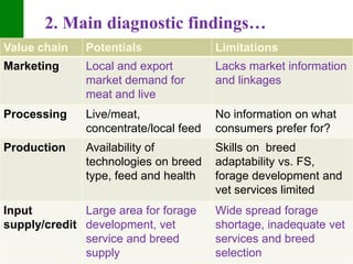Meat and live animals value chain development: IPMS and partners experiences 