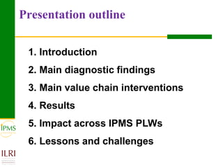 Meat and live animals value chain development: IPMS and partners experiences 