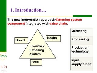 Meat and live animals value chain development: IPMS and partners experiences 