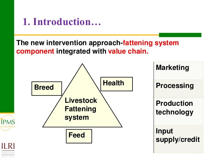 Meat and live animals value chain development IPMS and partners expe…