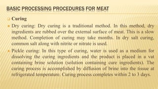 MEAT PROCESSING TECHNOLOGY | PPTX