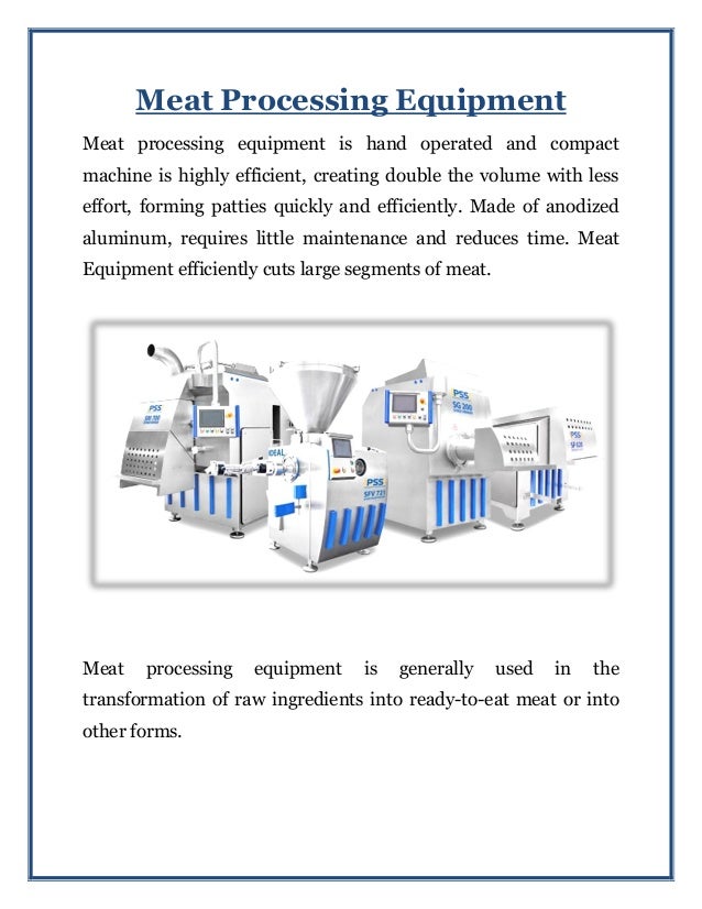 Meat processing equipment