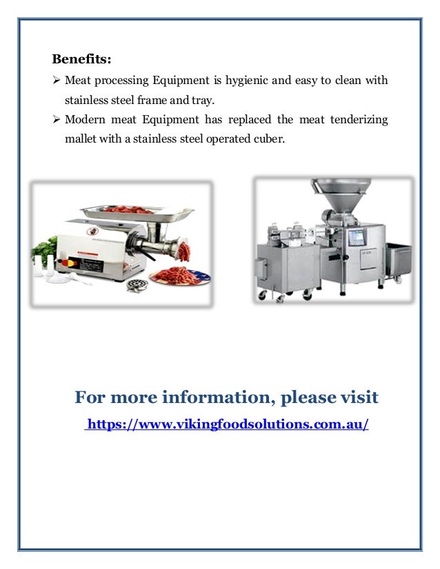 Meat processing equipment