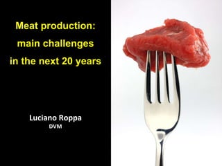 Luciano Roppa DVM Meat production: main challenges in the next 20 years 