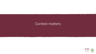 Sustainable livestock opportunities and future food system realities