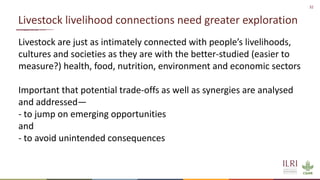 Sustainable livestock opportunities and future food system realities