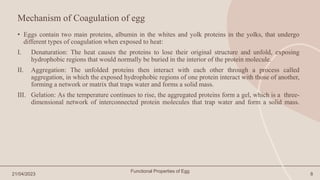 Factors affecting Functional property of Egg | PPTX