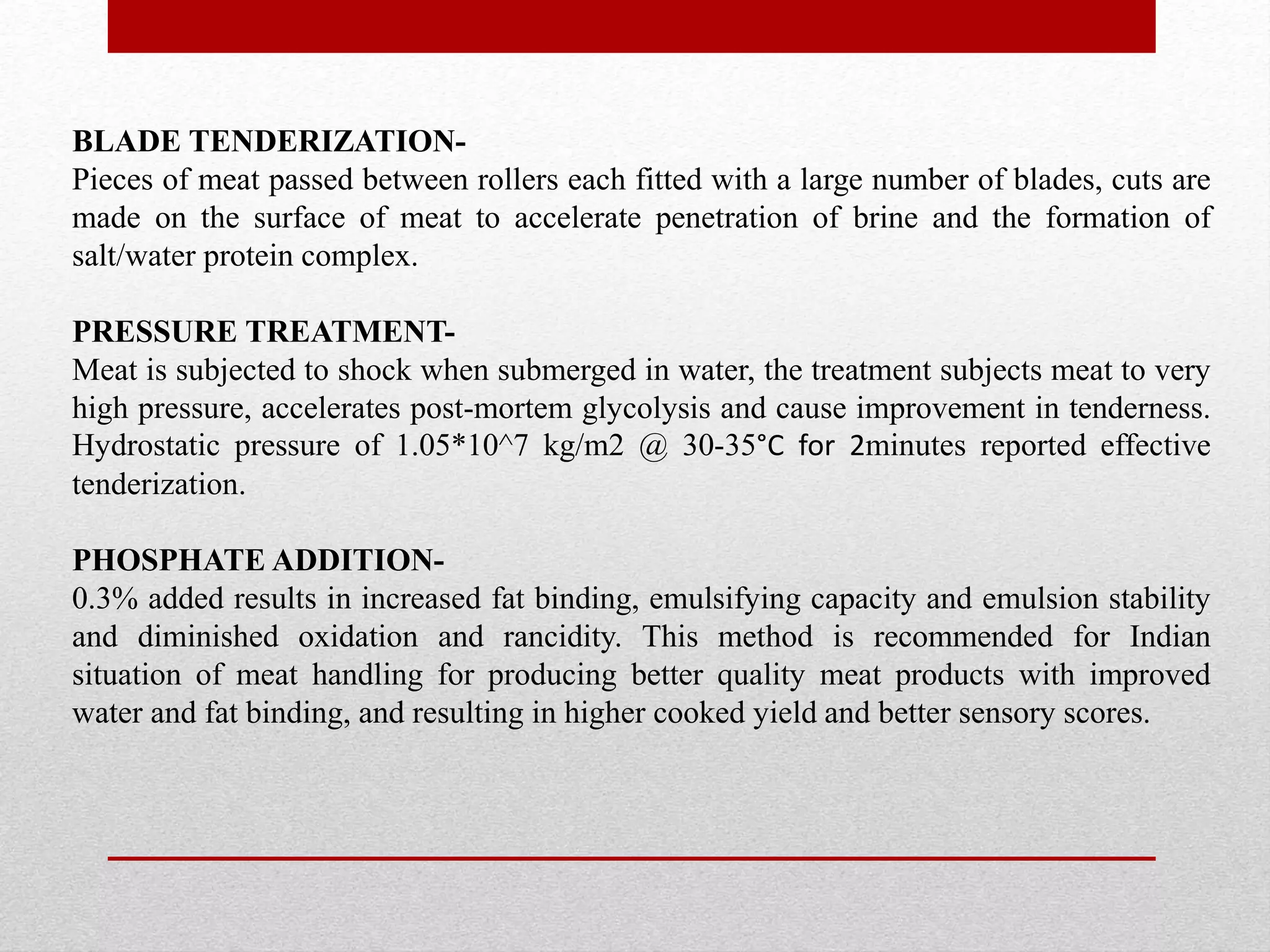 Meat tenderization | PPTX | Cooking | Food & Drink