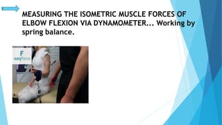 Dynamic Muscle Testing MEAUREMENT OF STATIC AND DYNAMIC POWER TEST.pptx
