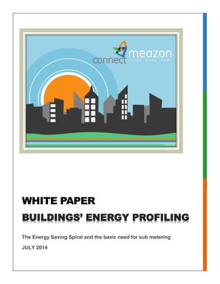 BUILDINGS’ ENERGY PROFILING
The Energy Saving Spiral and the basic need for sub metering
JULY 2014
WHITE PAPER
 