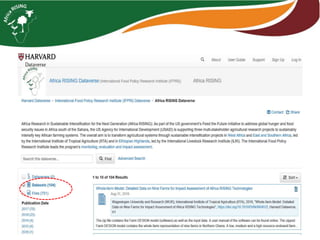 Monitoring, data management, and impact assessment in Africa RISING