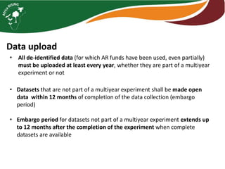 Monitoring, data management, and impact assessment in Africa RISING