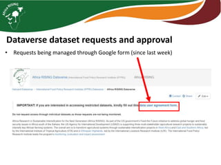 Monitoring, data management, and impact assessment in Africa RISING