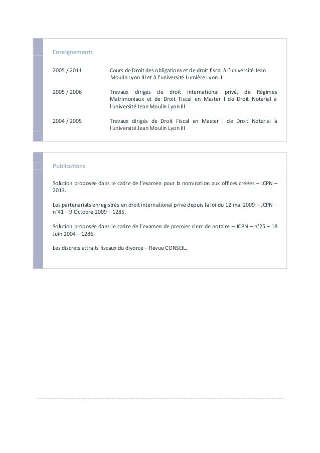 cv en ligne notariat