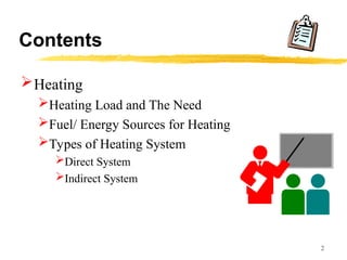 Comprehensive Overview of Heating Systems and Energy Sources in ...