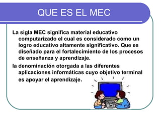 Mec | PPT