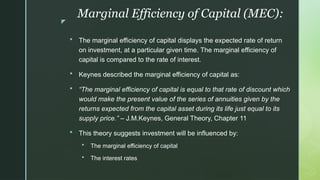 Marginal Efficiency of Capital (MEC) Meaning, Diagramatic Explanation ...